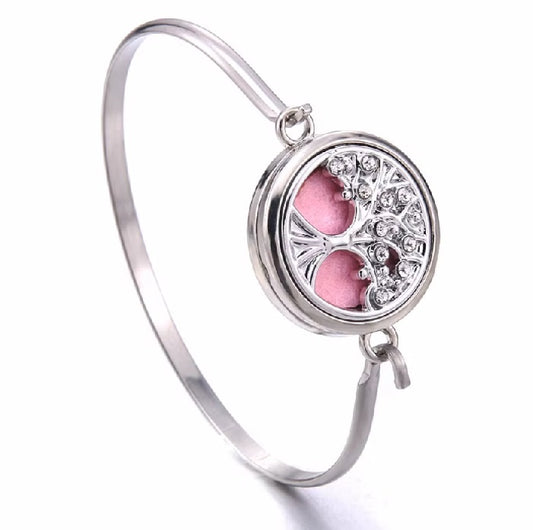 Bracelet Diffuseur Bangle Arbre de Vie Strass