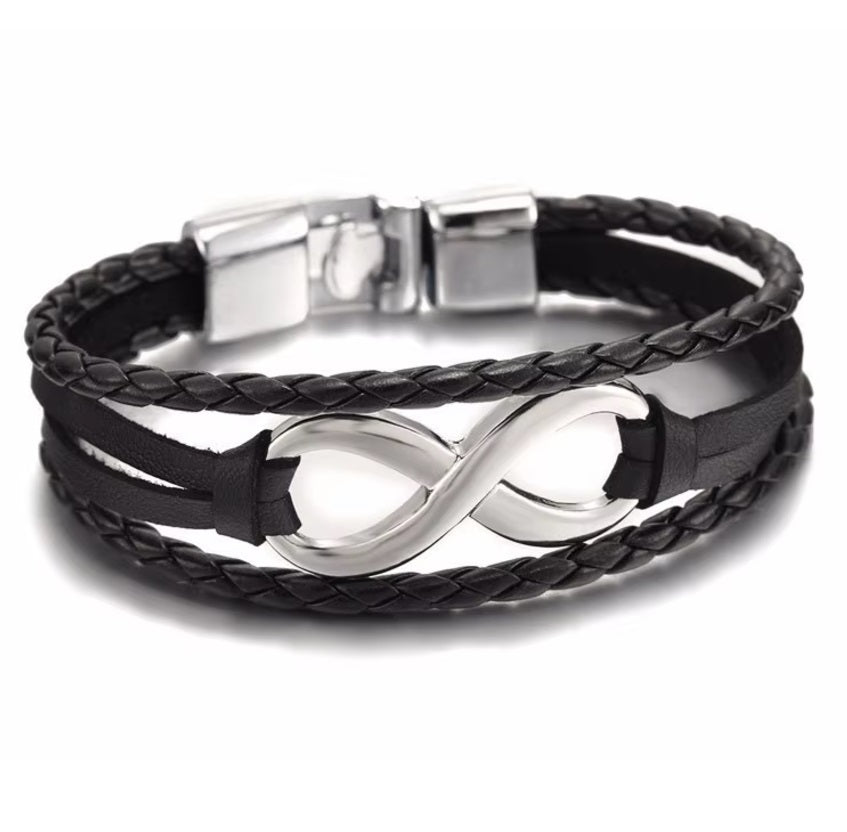 Bracelet Cuir Infinity