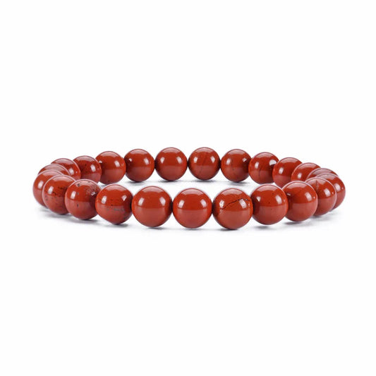 Bracelet Pierre de Jasper Rouge