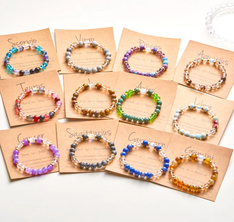 Bracelets Zodiaque Pierres Naturelles et Crystaux