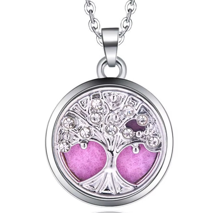 Collier Diffuseur Arbre de Vie Strass