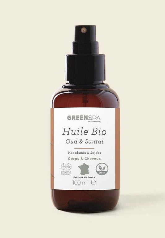 Green Spa Huile Bio Oud & Santal - 100ml - SHOPHORSE