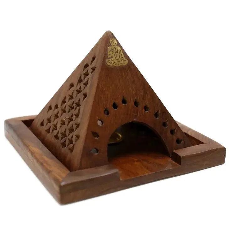 Porte Encens Pyramide en Bois - SHOPHORSE